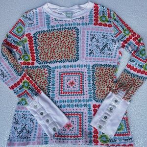 Sundance Patterned Long Sleeve Top